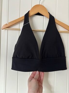 lululemon Align Halter Bra Black Sz 10 NWT Fitness Athletic Workout Longline C/D